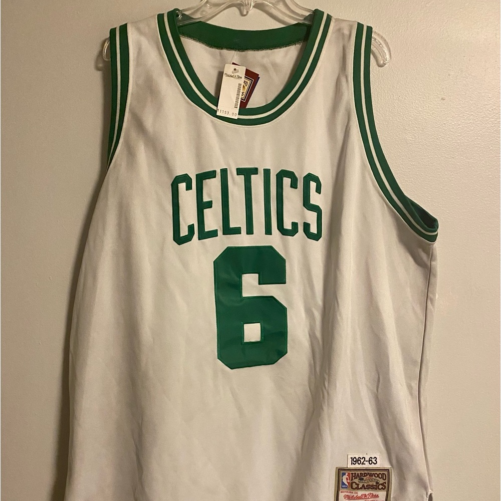 Mitchell & Ness Bill Russell 1962-63 Boston Celtics Jersey Stitched Autograph